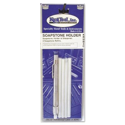 King Tool KRHB4C Round Soapstone with Holder and 4 Soapstone Refills