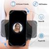 VUP Running Armband 360Rotatable for iPhone 17/16/15/14/13/Pro Max/Pro/Mini/12/11/SE/Xs/XR/X/8/7/Plus, Fits All 4-6.7 Inch Smartphones, with Key Holder Phone Armband for Running Hiking Biking (Black) view 3