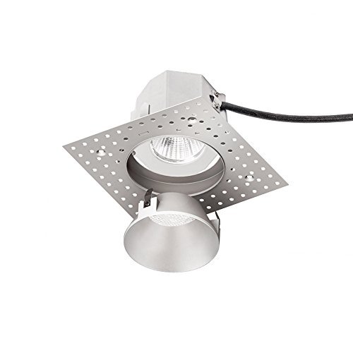 WAC Lighting R3ARDL-F827-HZ Aether Round Invisible Trim with LED Light Engine Flood 40 Beam 2700K Warm White, Haze