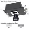 WAC Lighting R4SD1L-F827-BK Volta - 5.75" 36W 45 2700K 85CRI 1 LED Square Shallow Regressed Invisible Trim with Light Engine, Black Finish with Textured Glass view 2