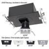 WAC Lighting R4SD1T-F827-HZWT Volta - 5.75" 36W 45 2700K 85CRI 1 LED Square Shallow Regressed Trim with LED Light Engine, Haze White Finish with Textured Glass view 2
