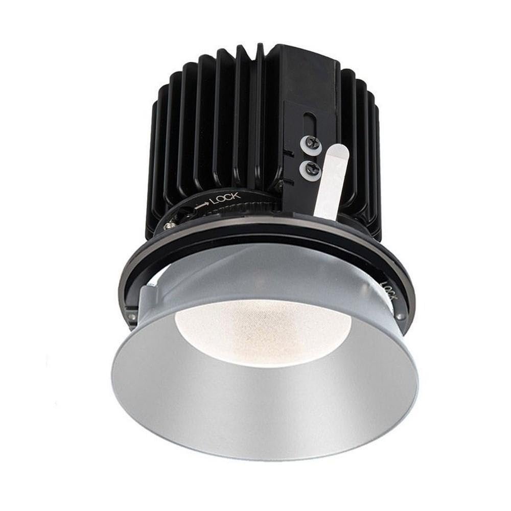 WAC Lighting R4RD2L-S827-HZ Volta - 6.39" 36W 15 2700K 85CRI 1 LED Round Regressed Invisible Trim with Light Engine, Haze Finish with Textured Glass
