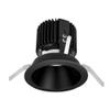 WAC Lighting R4RD2T-F835-BK Volta - 6.39" 36W 45 3500K 85CRI 1 LED Round Regressed Trim with Light Engine, Black Finish with Textured Glass view 3