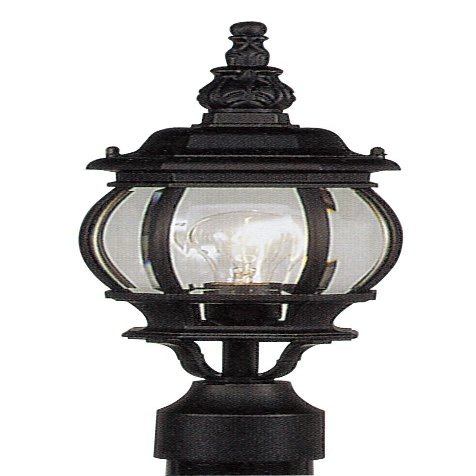 Livex Lighting 7522-14 Outdoor Post Top Lantern, Black Lighting, 18.5