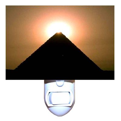 Gotham Decor Sun Topped Egyptian Pyramid Decorative Night Light