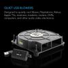 AC Infinity MULTIFAN S2, Quiet 120mm USB Blower Fan with Speed Control, UL-Certified for Receiver DVR Xbox Modem AV Cabinet Cooling view 2