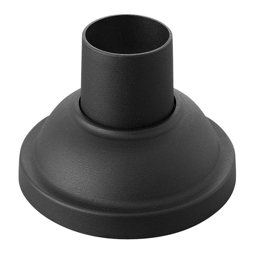 Hinkley Landscape Lighting Traditional Aluminum Pier Mount Base, Black