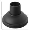 Hinkley Landscape Lighting Traditional Aluminum Pier Mount Base, Black view 3