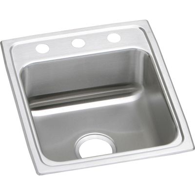 Elkay Lustertone LR15223 Single Bowl Top Mount Stainless Steel Sink