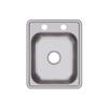Elkay Dayton D117212 Single Bowl Top Mount Bar Sink, 17 x 21, Stainless Steel view 1