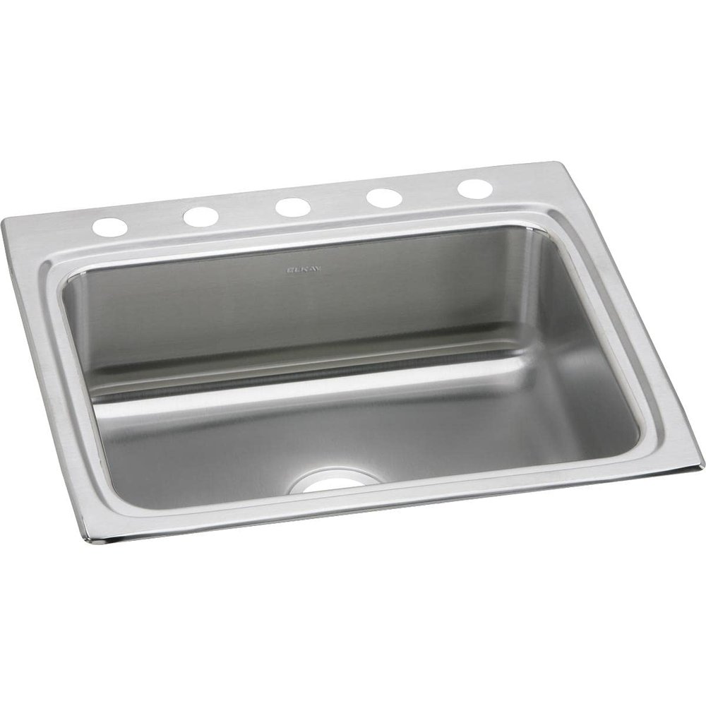 Elkay Lustertone Classic LR25225 Single Bowl Drop-in Stainless Steel Sink