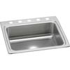 Elkay Lustertone Classic LR25225 Single Bowl Drop-in Stainless Steel Sink view 1