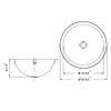 Houzer Opus Stainless Steel Bathroom Sink: 16 Inch Undermount Oval Bowl with Overflow Drain Assembly, Durable & Versatile, Essential for Home & Apartment: CRO-1620-1 view 2