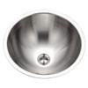 Houzer CRTO-1620-1 Opus Series Conical Topmount Stainless Steel Lavatory Sink with Overflow view 1