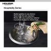 Houzer SCF-1830-1 Hospitality Series Topmount Stainless Steel Round Bar/Prep Sink view 4