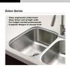 Houzer Eston Stainless Steel Kitchen Sink: 24 Inch Undermount Single D Bowl Sink, Durable and Versatile, Essential for Home and Apartment: STS-1400-1 view 4