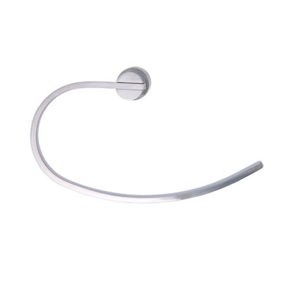 Dyconn Faucet BDYTR-BN Daytona Series Modern Towel Ring, Brushed Nickel