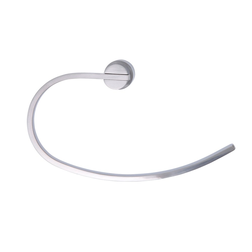 Dyconn Faucet BDYTR-BN Daytona Series Modern Towel Ring, Brushed Nickel