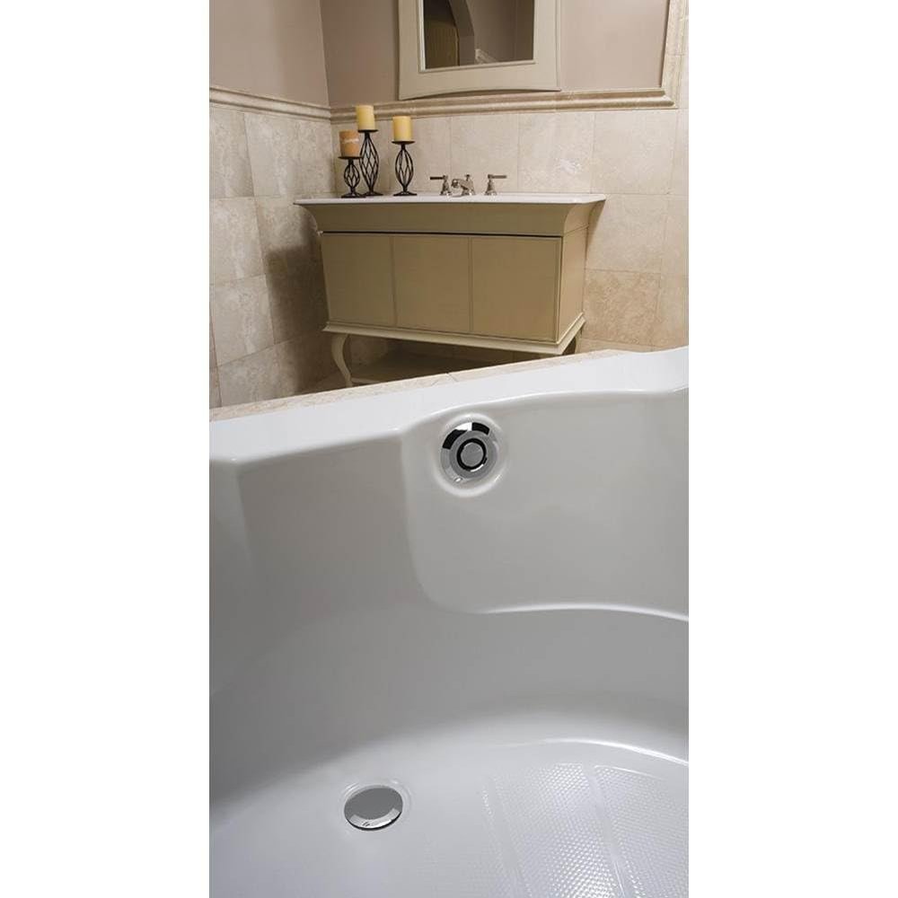 Geberit 151.602.21.1 17-Inch-24-Inch Tub and 27-Inch Cable Push Control Complete Unit, Polished Chrome
