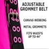The Orignal Pink Box 2-Pouch 10-Pocket Canvas Tool Belt with Hammer Loop, and Adjustable Waist, Pink view 3