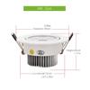 10-Pack 4W LED Downlight Dimmable AC 110-130V, Epistar Core Recessed Spotlight for Jewelry Showcase, Home Theater Media Room, Elevator Cab & Trophy Cabinet, 3000K Warm White, 18AWG Wires view 2