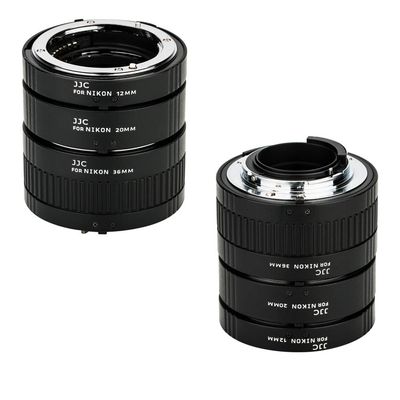 JJC F Mount Auto Focus Macro Extension Tube Set for Nikon D850 D750 D780 D3500 D3400 D7500 D7200 D7100 D7000 D5600 D5500 D5300 D5200 D5100 D5000 D3300 D3200 D3100 D800 D810 D700 D610 D600 D500 & More