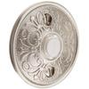 Emtek 2406 2-3/4" Diameter Lancaster Style Brass Lighted Doorbell Rosette, Satin Nickel view 1