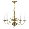 Livex Lighting 5005-07 Williamsburgh Chandelier view 4