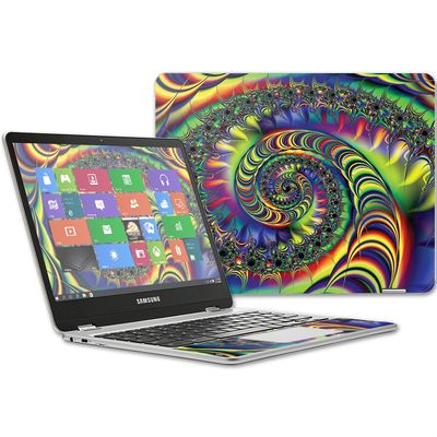MightySkins Skin Compatible with Samsung Chromebook Plus 12.3"(2017 - Acid | Protective, Durable, and Unique Vinyl Decal wrap Cover | Easy to Apply, Remove, and Change Styles | Made in The USA