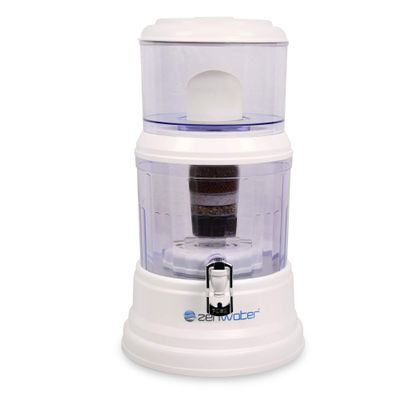 ZENWATER 4-Gallon Countertop Gravity Water Filter System - Portable Alkaline Filtration System - Enjoy Clean and Mineral-Rich Hydration at Home, Office, or Travel