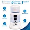 ZENWATER 4-Gallon Countertop Gravity Water Filter System - Portable Alkaline Filtration System - Enjoy Clean and Mineral-Rich Hydration at Home, Office, or Travel view 3