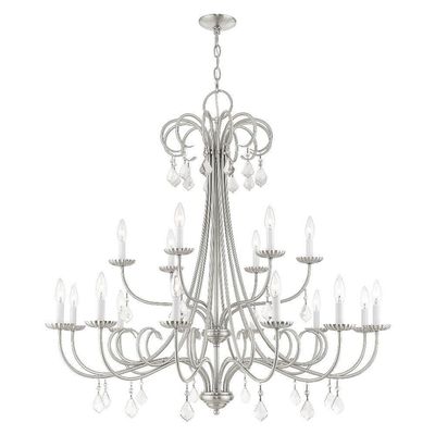 Livex Lighting 40870-91 X X Light Fixture, Brushed Nickel