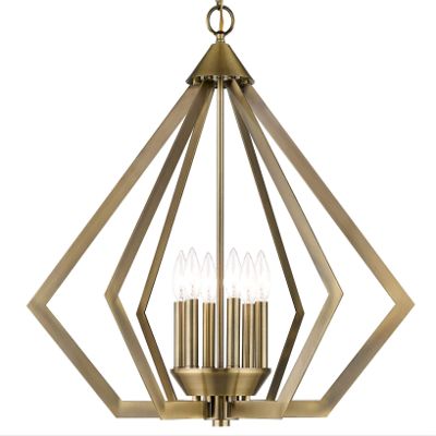 Livex Lighting 40926-01 Chandelier, Antique Brass