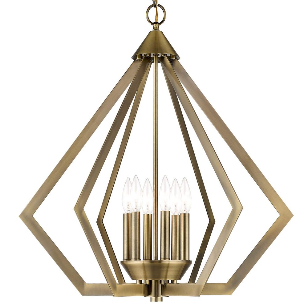Livex Lighting 40926-01 Chandelier, Antique Brass