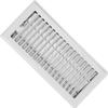 Imperial 4" x 10" Louvered Floor Register, White, RG0247 view 2