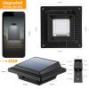 UniqueFire Outdoor Solar Gutter Lights, 40 LEDs Outdoor Solar Fence Lights Outdoor Waterproof Security Lamps for Eaves Garden Landscape Walkway (8, Black, Cool White) view 2