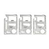 Fliying Fish 11 in 1 Stainless Steel Credit Card Pocket Sized Survival Multi tool 2.76"x1.77" (Silver 3Pack) view 1