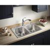 Sterling 11850-4-NA Southhaven 33-inch by 22-inch Top-mount Double Equal Bowl Kitchen Sink, Stainless Steel view 2