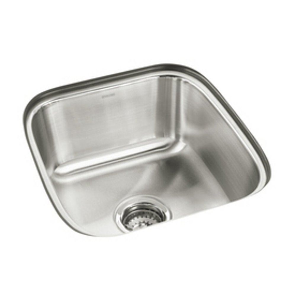 STERLING 11448-NA Springdale 16-inch by 17-1/2-inch Under-mount Single Bowl Bar Sink, Stainless Steel