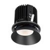 WAC Lighting R4RD2L-W840-BK Volta - 6.39" 36W 60 4000K 85CRI 1 LED Round Regressed Invisible Trim with Light Engine, Black Finish with Textured Glass view 2