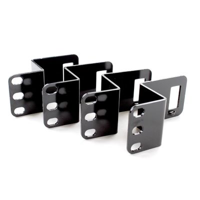 Panduit WMPVCBE Vertical Cable Management Bracket Kit, Black, 4-Piece, Black