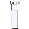 Manufacturers Direct ORGL76240faucet-Trim-Kits Plumb Pak Extension Tube, 1-1/2 in Diameter x 12 in Length, Slip Joint, Plastic, Black view 1