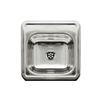 Whitehaus WH692ABL WH692ABLSquare Drop-In Entertainment/Prep Sink with A Smooth Surface, Polished Stainless Steel view 1