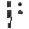 Schlage F60 ADD 622 PLY Addison Front Entry Handleset with Plymouth Knob, Deadbolt Keyed 1 Side, Matte Black view 1