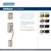 Schlage F60 ADD 622 ACC LH Plymouth Front Entry Handleset with Left-Handed Accent Lever, Deadbolt Keyed 1 Side, Matte Black view 4