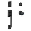 SCHLAGE F60 CEN 716 Century Single Cylinder Handleset and Plymouth Knob, Aged Bronze view 1