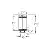 DuraVent 46DVA-ADP 4" x 6-5/8" Inner Diameter - DirectVent Pro Direct Vent Pipe, Black view 2