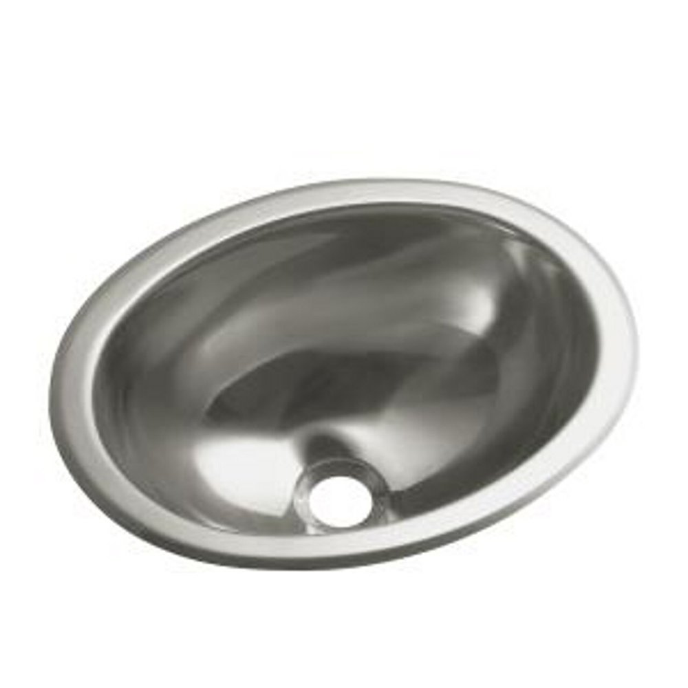 KOHLER STERLING 11811-0 Oval Single Basin Self-Rimming/Undermount Entertainment Sink/Lavatory