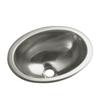 KOHLER STERLING 11811-0 Oval Single Basin Self-Rimming/Undermount Entertainment Sink/Lavatory view 1