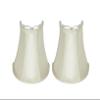 Urbanest Set of 2, 3x5x5" Clip-on Wall Sconce Half Shade, Cream view 1